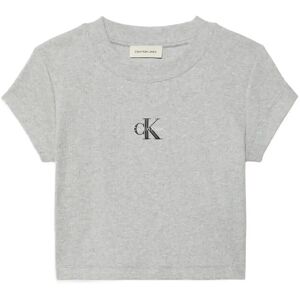 Calvin Monologo Baby Rib Tee M Grey M Calvin Monologo Baby Rib Tee M Grey M