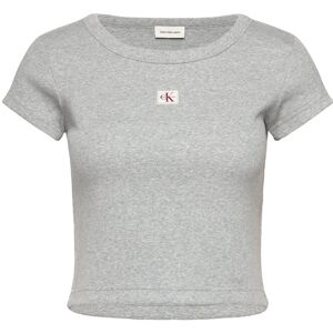 Calvin Ss Heritage Label Baby Tee XS White XS Calvin Ss Heritage Label Baby Tee XS White XS