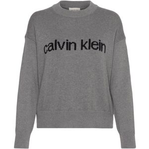 Calvin Cotton Graphic Pullover M Grey M Calvin Cotton Graphic Pullover M Grey M