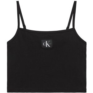 Calvin A- Woven Label Rib Cami L Black L Calvin A- Woven Label Rib Cami L Black L