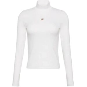 Calvin Ls Woven Label Turtleneck XXS White XXS Calvin Ls Woven Label Turtleneck XXS White XXS