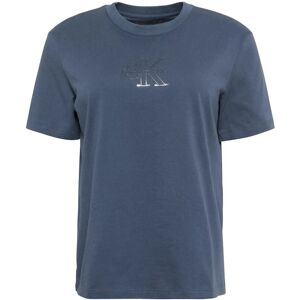 Calvin Ss Classic Foil Monologo Tee M Grey M Calvin Ss Classic Foil Monologo Tee M Grey M