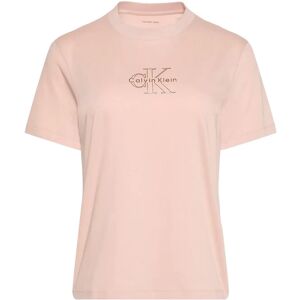Calvin Ss Classic Foil Monologo Tee M Pink M Calvin Ss Classic Foil Monologo Tee M Pink M