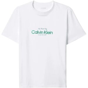 Calvin Ss Classic Ck Nyc Logo Tee M White M Calvin Ss Classic Ck Nyc Logo Tee M White M