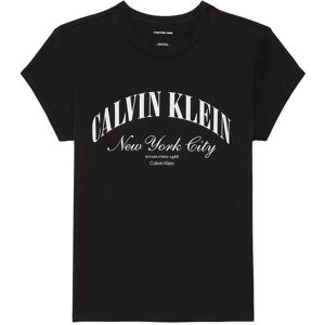 Calvin Ss Graphic Logo Baby Tee M Black M Calvin Ss Graphic Logo Baby Tee M Black M