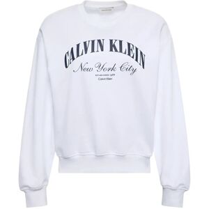 Calvin Logo Graphic Crewneck Sweatshirt S White S Calvin Logo Graphic Crewneck Sweatshirt S White S