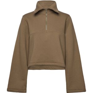 Casall Easy Half Zip Sweater M Khaki M Casall Easy Half Zip Sweater M Khaki M