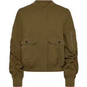 Copenhagen Muse Cmtailor-Jacket Is A Bomber Jacket In A Premium Material With A Logo Printed Lin S Khaki S Copenhagen Muse Cmtailor-Jacket Is A Bomber Jacket In A Premium Material With A Logo Printed Lin S Khaki S