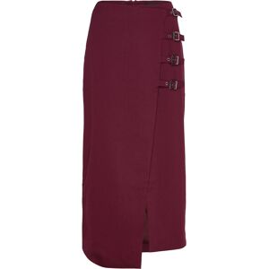 Copenhagen Muse Cmtailor-Skirt Is A Wrap Skirt In A Premium Material With A Concealed Back Zip F S Burgundy S Copenhagen Muse Cmtailor-Skirt Is A Wrap Skirt In A Premium Material With A Concealed Back Zip F S Burgundy S