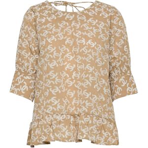 Coster Copenhagen Shirt With Smock At Sleeves 34 Brown 34 Coster Copenhagen Shirt With Smock At Sleeves 34 Brown 34