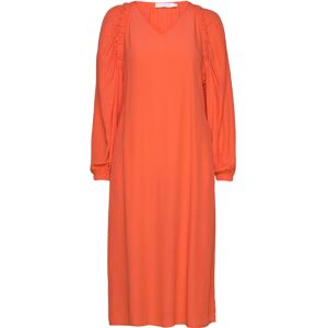 Coster Copenhagen Long Dress In Acetate 36 Orange 36 Coster Copenhagen Long Dress In Acetate 36 Orange 36