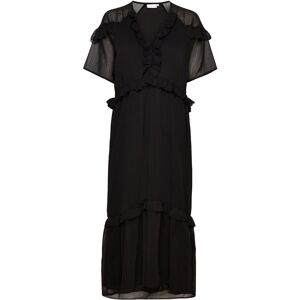 Coster Copenhagen Long Dress With Frills 36 Black 36 Coster Copenhagen Long Dress With Frills 36 Black 36