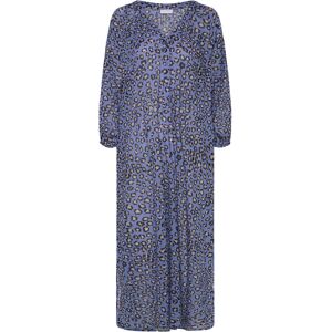 Coster Copenhagen Dress With Placket In Leo Print 38 Blue 38 Coster Copenhagen Dress With Placket In Leo Print 38 Blue 38