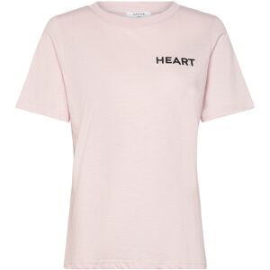 Coster Copenhagen Tee With Heart Embroidery L Pink L Coster Copenhagen Tee With Heart Embroidery L Pink L