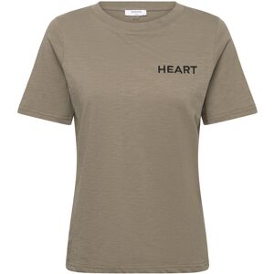 Coster Copenhagen Tee With Heart Embroidery XXL Khaki XXL Coster Copenhagen Tee With Heart Embroidery XXL Khaki XXL