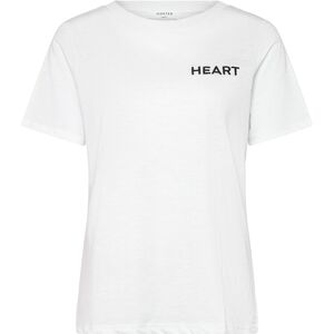 Coster Copenhagen Tee With Heart Embroidery M White M Coster Copenhagen Tee With Heart Embroidery M White M