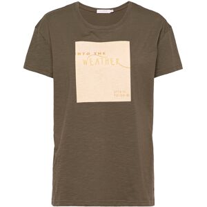 Coster Copenhagen Oversize T-Shirt W. Flock Print S Green S Coster Copenhagen Oversize T-Shirt W. Flock Print S Green S