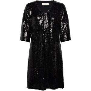 Cream Crcupid Sequin Dress - Kim Fit XS Black XS Cream Crcupid Sequin Dress - Kim Fit XS Black XS