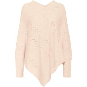 Cream Crholiday Knit Poncho ONE SIZE Beige ONE SIZE Cream Crholiday Knit Poncho ONE SIZE Beige ONE SIZE