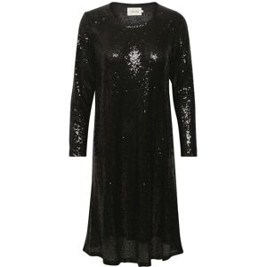 Cream Crcaska Sequins Dress - Shift Fit XS Black XS Cream Crcaska Sequins Dress - Shift Fit XS Black XS