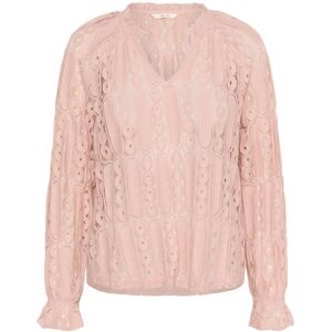 Cream Crtully V-Neck Lace Blouse 34 Pink 34 Cream Crtully V-Neck Lace Blouse 34 Pink 34
