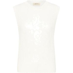 Cream Croluki Knit Slipover M White M Cream Croluki Knit Slipover M White M