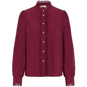 Cream Crpia Shirt 34 Burgundy 34 Cream Crpia Shirt 34 Burgundy 34