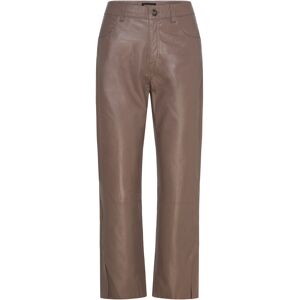 DEPECHE Bindydep Hw Pants 7/8 Length Straight Leg 40 Brown 40 DEPECHE Bindydep Hw Pants 7/8 Length Straight Leg 40 Brown 40
