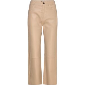 DEPECHE Bindydep Hw Pants 7/8 Length Straight Leg 38 Beige 38 DEPECHE Bindydep Hw Pants 7/8 Length Straight Leg 38 Beige 38