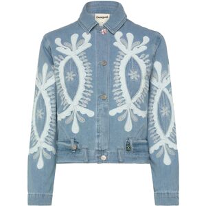 Desigual Woman Denim Trucker Jacket S Blue S Desigual Woman Denim Trucker Jacket S Blue S