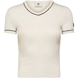 FILA Portello Slim V-Neck T-Shirt S Cream S FILA Portello Slim V-Neck T-Shirt S Cream S