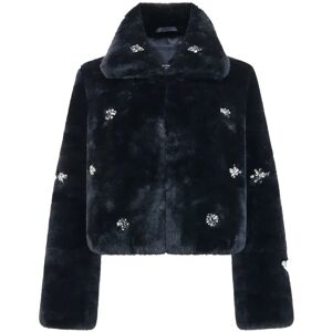 French Connection Theresa Faux Fur Short Coat L Black L French Connection Theresa Faux Fur Short Coat L Black L