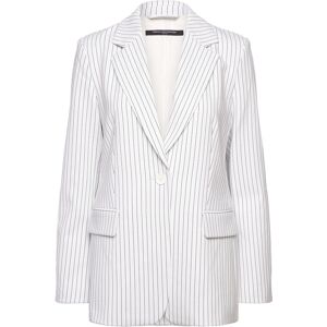 French Connection Whisper Pinstripe Blazer 36 White 36 French Connection Whisper Pinstripe Blazer 36 White 36