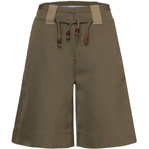 Ganni Heavy Twill Wide Shorts 32 Khaki 32 Ganni Heavy Twill Wide Shorts 32 Khaki 32