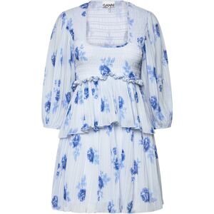 Ganni Pleated Georgette 38 Blue 38 Ganni Pleated Georgette 38 Blue 38