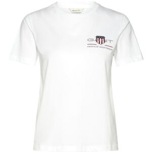 Gant Reg Archive Shield Ss T-Shirt S White S Gant Reg Archive Shield Ss T-Shirt S White S