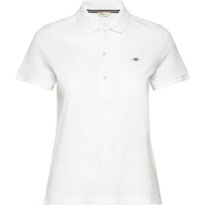 Gant Reg Shield Logo Ss Pique L White L Gant Reg Shield Logo Ss Pique L White L