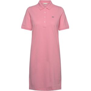 Gant Shield Ss Pique Polo Dress S Pink S Gant Shield Ss Pique Polo Dress S Pink S