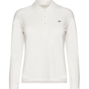 Gant Slim Shield Ls Pique Polo XXL White XXL Gant Slim Shield Ls Pique Polo XXL White XXL