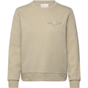 Gant Reg Tonal Shield C-Neck Sweat L Beige L Gant Reg Tonal Shield C-Neck Sweat L Beige L