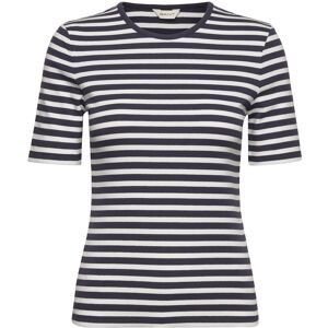 Gant Slim Striped 1X1 Ribbed Ss T-Shirt S Blue S Gant Slim Striped 1X1 Ribbed Ss T-Shirt S Blue S