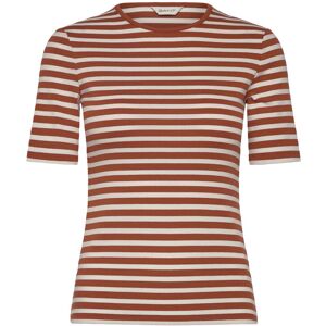 Gant Slim Striped 1X1 Ribbed Ss T-Shirt S Red S Gant Slim Striped 1X1 Ribbed Ss T-Shirt S Red S