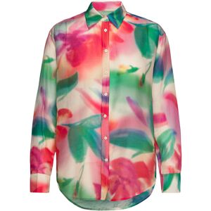Gant Rel Floral Print Cot/Silk Shirt 34 Cream 34 Gant Rel Floral Print Cot/Silk Shirt 34 Cream 34