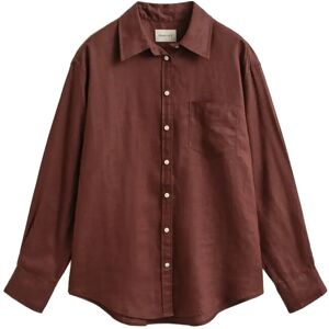 Gant Rel Linen Ls Shirt 44 Brown 44 Gant Rel Linen Ls Shirt 44 Brown 44