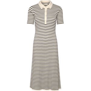 Gant Rib Knit Striped Rugger Ss Dress XL Cream XL Gant Rib Knit Striped Rugger Ss Dress XL Cream XL