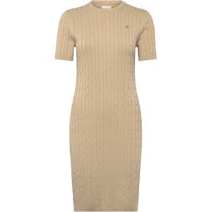 Gant Stretch Cotton Cable Ss Dress M Beige M Gant Stretch Cotton Cable Ss Dress M Beige M