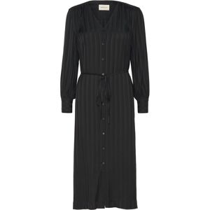 Gant Relaxed Satin Stripe Shirt Dress 36 Black 36 Gant Relaxed Satin Stripe Shirt Dress 36 Black 36