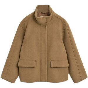 Gant Short Wool Jacket With Zip L Beige L Gant Short Wool Jacket With Zip L Beige L