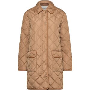 Gant Quilted Coat With Cord Trim XS Beige XS Gant Quilted Coat With Cord Trim XS Beige XS
