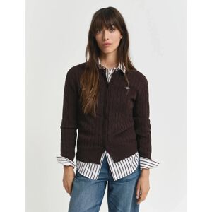 Gant Stretch Cable Knit Cardigan XS Beige XS Gant Stretch Cable Knit Cardigan XS Beige XS